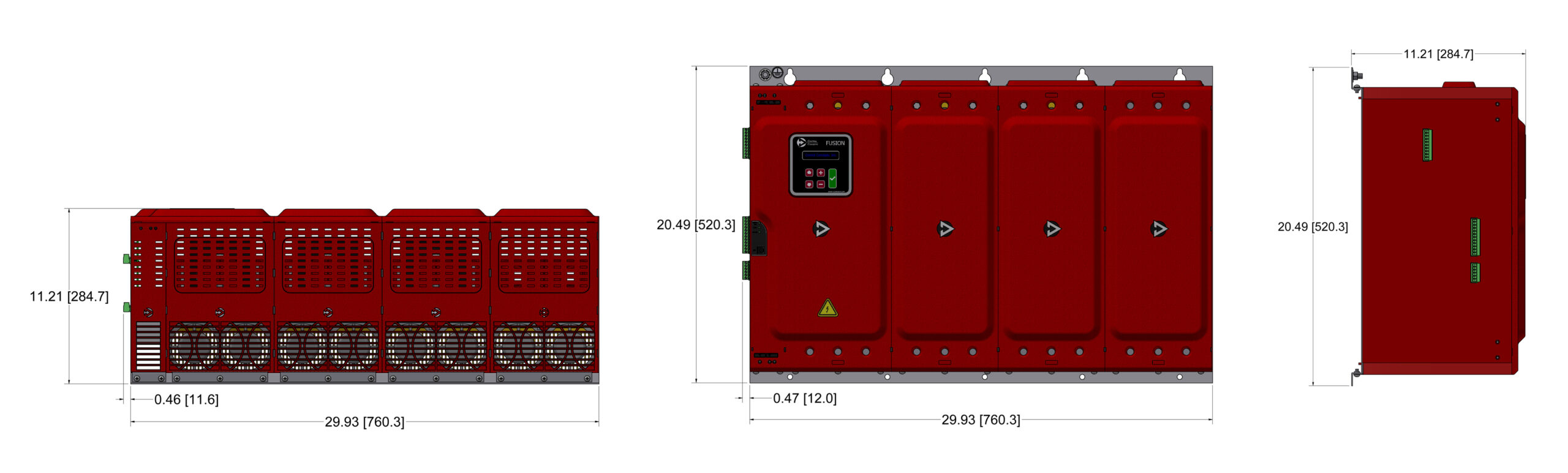 AC 1-phase 500-1200 4-zone